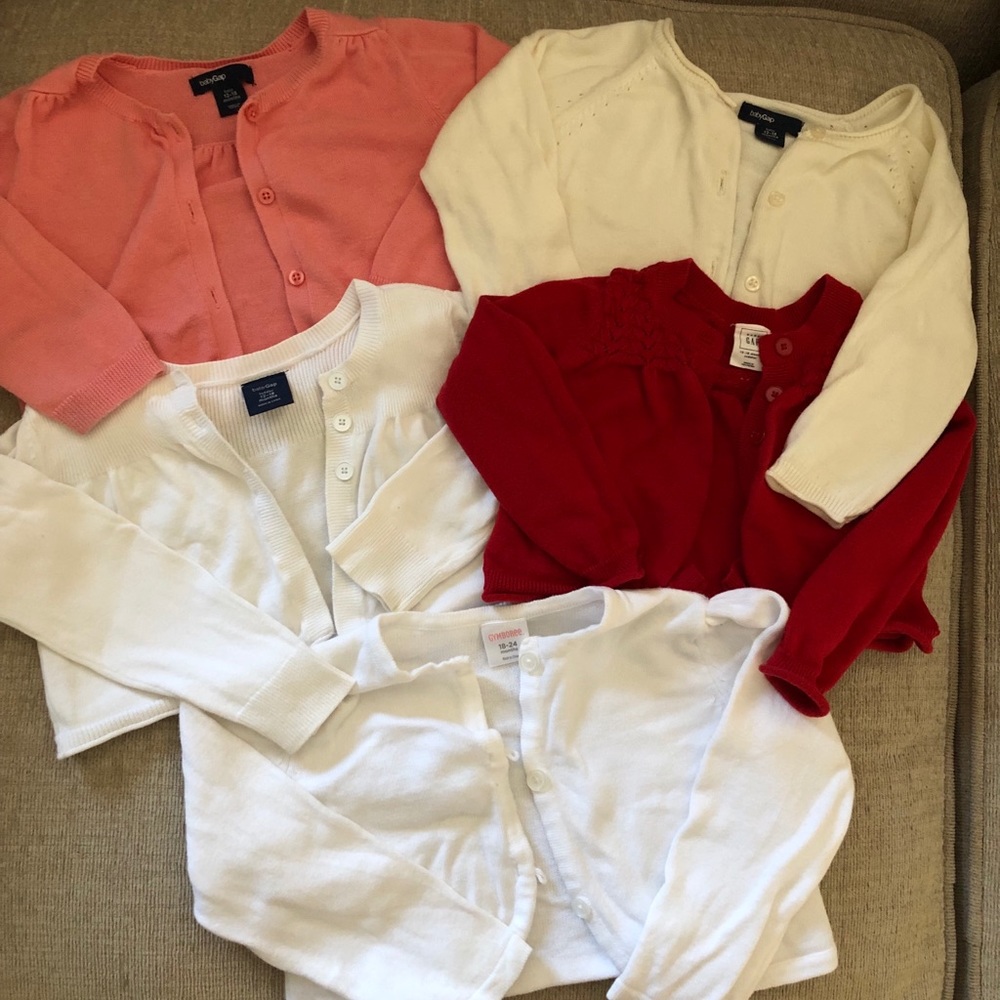 12-18 months cardigans EUC